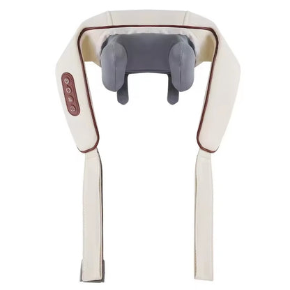 New USB Tape Neck Shiatsu Massage Belt Neck Back Shoulder and Neck Massager U-Shape Electric Neck Massager with Long-Las