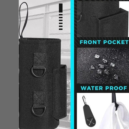 Magnetic Gym Water Bottle Bag Non Slip Magnetic Gym Sling Bag Portable Magnetic Water Bottle Carrier Holder for Gym Accessories